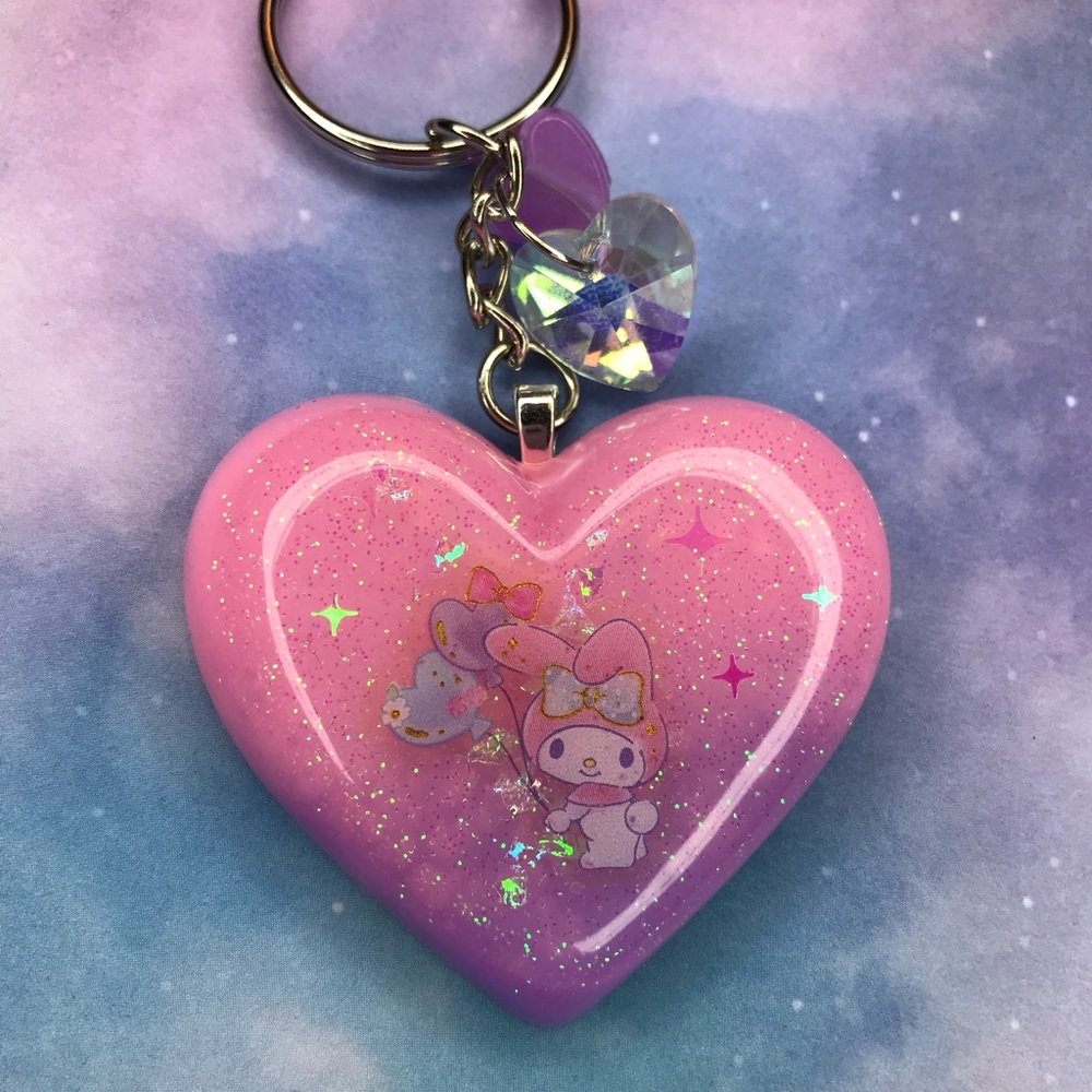 My Melody Heart Keychain